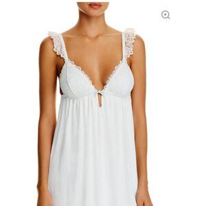 NWT Eberjey Rosario Chemise - Ivory, Size M